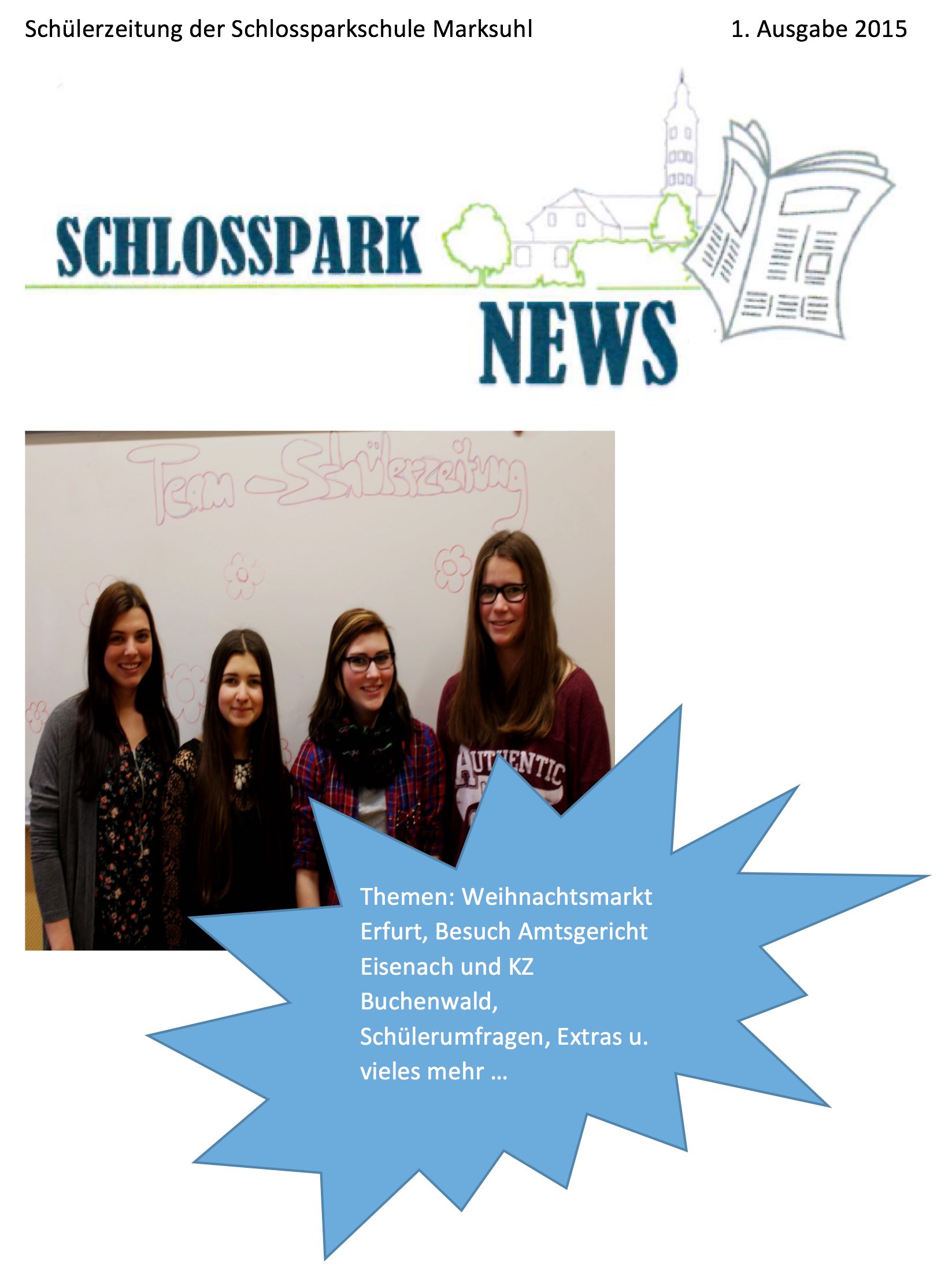 Schlossparkschule Marksuhl Projektarbeit